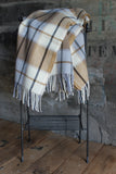 Palliser Ridge Lambs Wool Throw - Large Twill Check