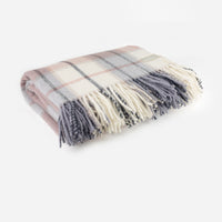 Palliser Ridge Lambs Wool Throw - Large Twill Check