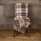 Luxury Lambs' Wool Blanket - Large Twill Check