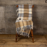 Luxury Lambs' Wool Blanket - Large Twill Check