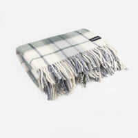 Luxury Lambs' Wool Blanket - Large Twill Check