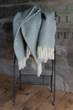 Luxury Lambs' Wool Blanket - Plain Herringbone