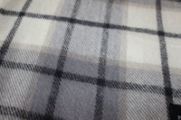 Luxury Lambs' Wool Blanket - Large Twill Check